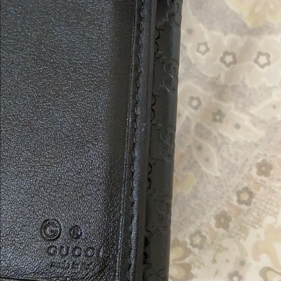 Gucci Micro Guccissima Black Trifold Wallet - Picture 8 of 11